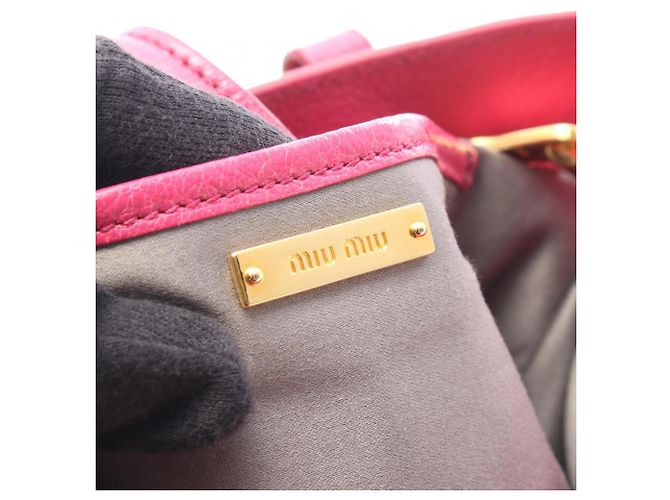 Miu Miu Madras 2-Way Handtasche Pink - Ansicht 4
