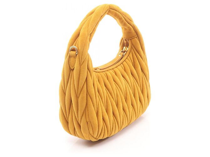 Borsa 2-Way Miu Miu Wonder Matelassé Marrone - vista 2