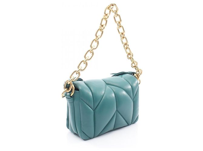 Borsa a mano 2-Way Miu Miu Miu Trapuntata Quilted Verde - vista 2