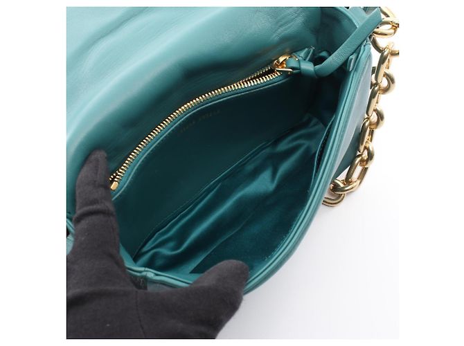 Borsa a mano 2-Way Miu Miu Miu Trapuntata Quilted Verde - vista 3