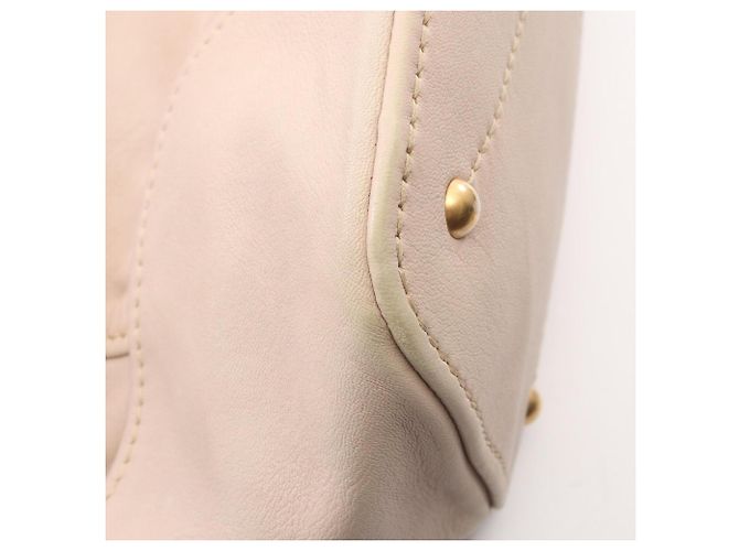 Borsa Boston Miu Miu in pelle avorio Crudo - vista 5
