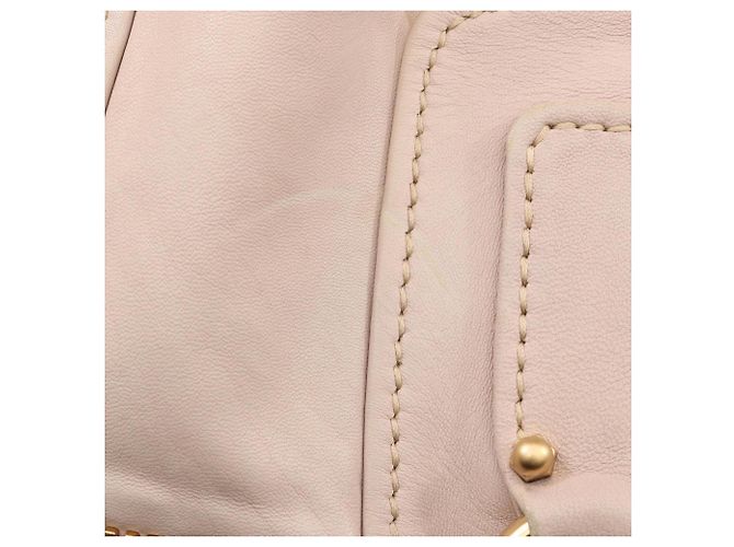 Borsa Boston Miu Miu in pelle avorio Crudo - vista 7
