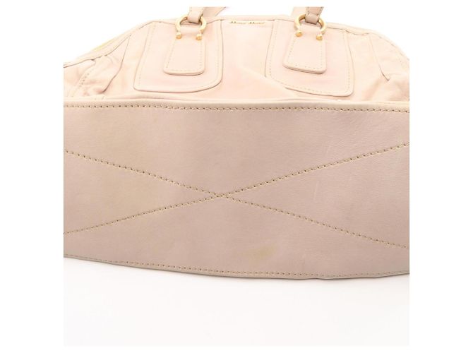 Borsa Boston Miu Miu in pelle avorio Crudo - vista 8