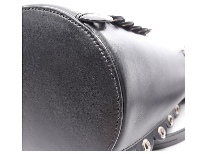 Borsa bucket Miu Miu in pelle nera Nero - vista 7