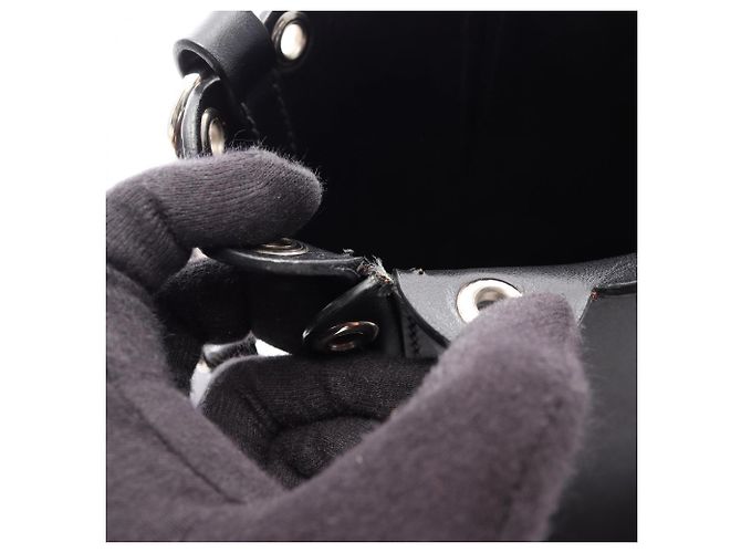 Borsa bucket Miu Miu in pelle nera Nero - vista 9