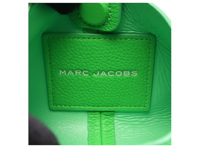 Sac Marc Jacobs Mini Leather Sack Bag Vert - vue 4