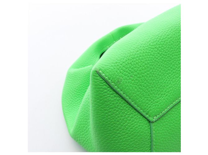 Sac Marc Jacobs Mini Leather Sack Bag Vert - vue 5