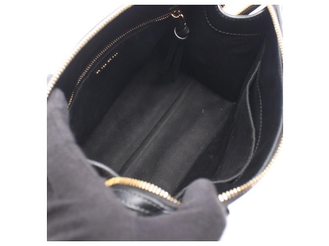 Borsa a mano 2-Way Miu Miu con logo embossed Nero - vista 3