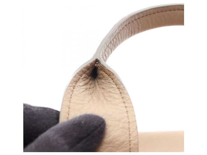 Miu Miu Vitello Caribe Handtasche Beige - Ansicht 9