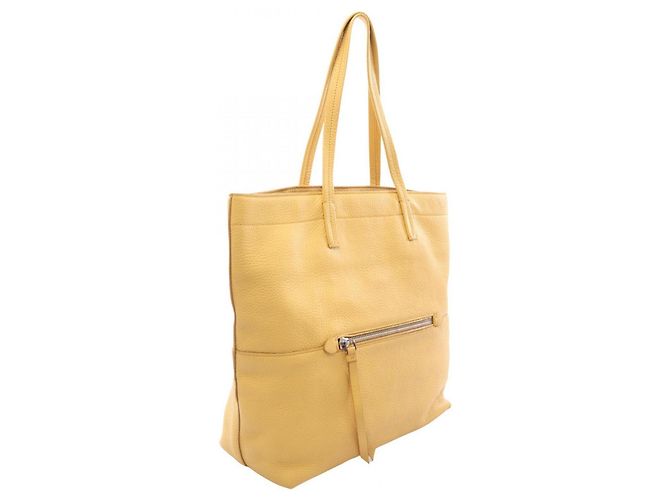 Borsa Tote Miu Miu in pelle gialla Giallo - vista 2