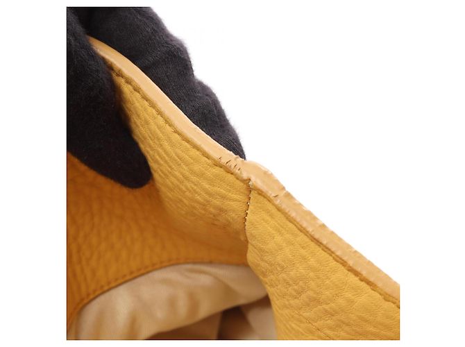 Borsa Tote Miu Miu in pelle gialla Giallo - vista 7