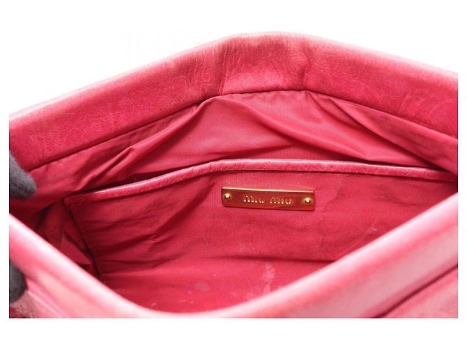 Miu Miu Second Bag Clutch Handbag Pink - Ansicht 8