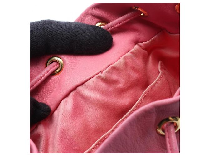 Borsa a secchiello Miu Miu MATELASSE Nero Rosa Bianco - vista 6