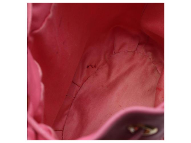 Borsa a secchiello Miu Miu MATELASSE Nero Rosa Bianco - vista 8
