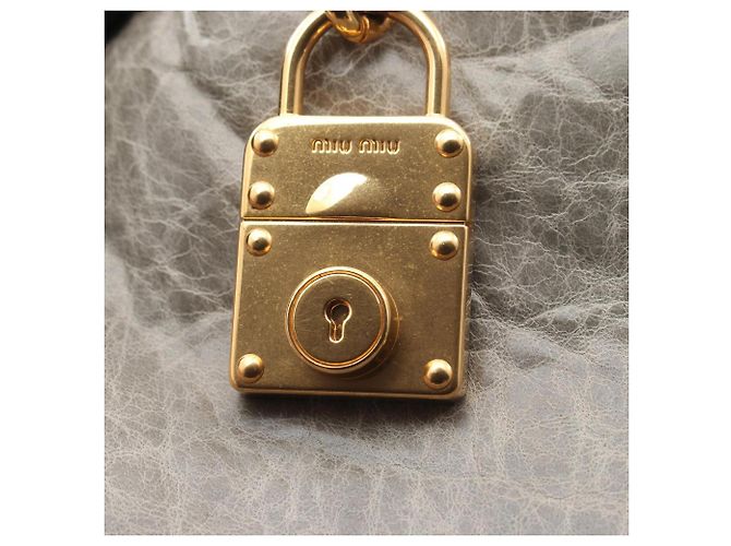Borsa 2-Way Miu Miu Nappa Charm Verde - vista 10