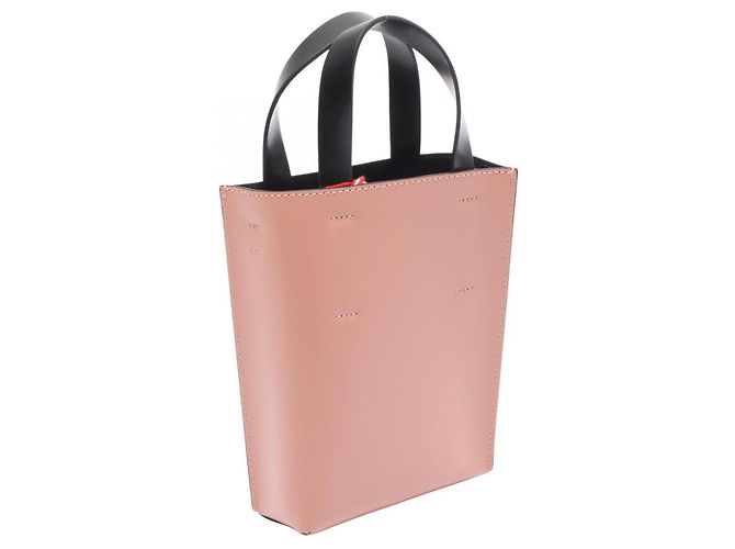 Marni Museo Nano 2-Way Handtasche Pink Weiß - Ansicht 2