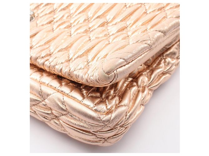 Borsa a tracolla 2-Way Miu Miu NAPPA CRYSTAL Matelassé D'oro - vista 7