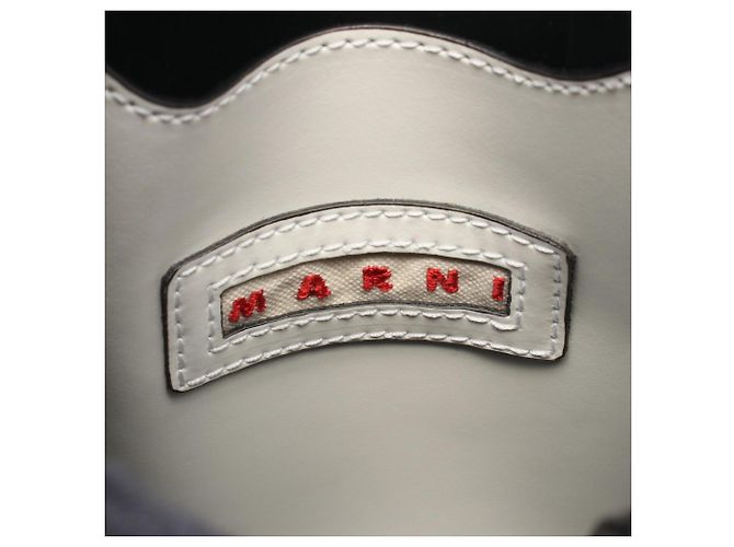 MARNI MUSEO Nano 2-Way Handtasche Pink Weiß - Ansicht 4