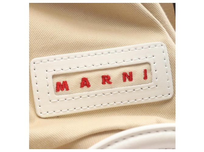 Borsa Cesto Marni Tropicalia Bianco Beige - vista 4