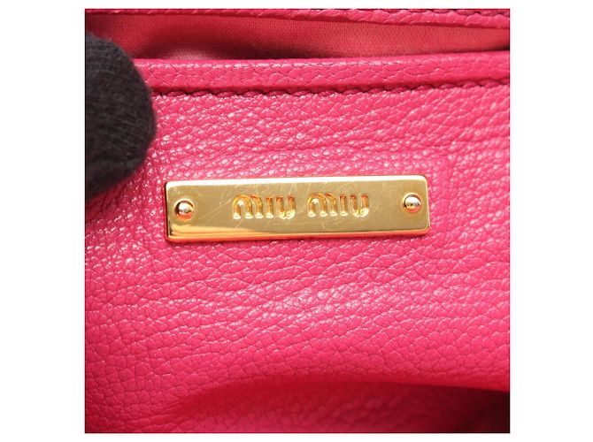 Bolso 2-Way Miu Miu Madras Rosa - vista 4