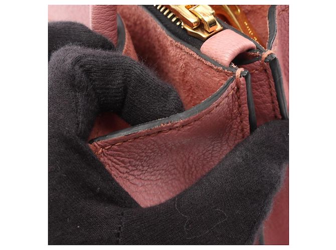Borsa a mano Miu Miu in pelle rosa - vista 10