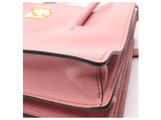 Borsa a mano Miu Miu in pelle rosa - vista 7
