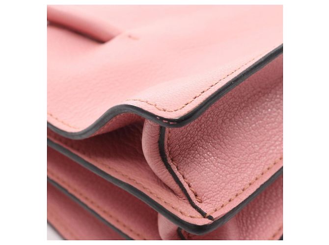 Borsa a mano Miu Miu in pelle rosa - vista 8
