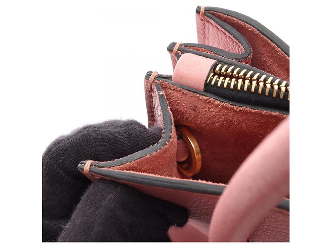 Borsa a mano Miu Miu in pelle rosa - vista 9