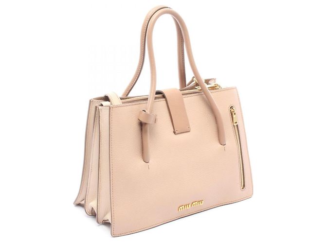 Miu Miu Madras 2-Way Handtasche Pink Beige - Ansicht 2