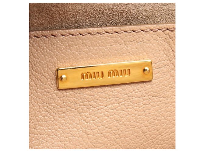 Miu Miu Madras 2-Way Handtasche Pink Beige - Ansicht 4