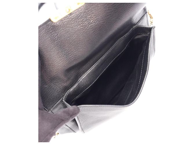 Miu Miu 2-Way Lederhandtasche Schwarz - Ansicht 4