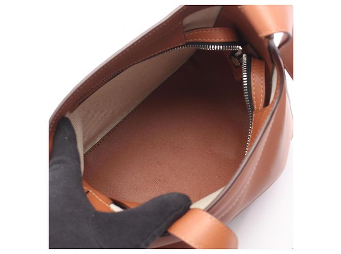 Marni Hobo-Schultertasche aus braunem Leder - Ansicht 3