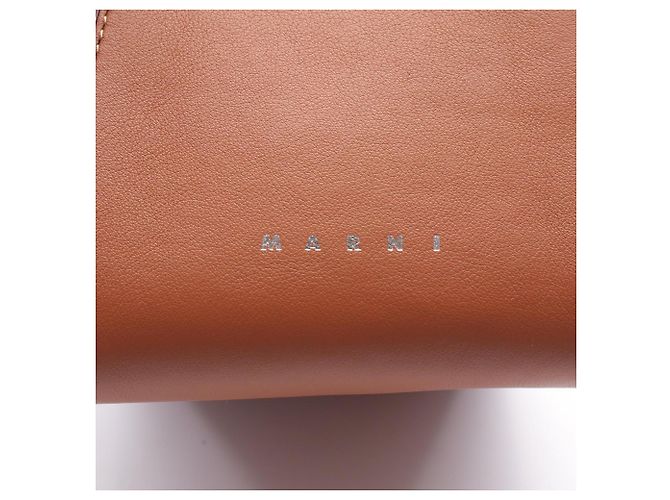 Marni Hobo-Schultertasche aus braunem Leder - Ansicht 7