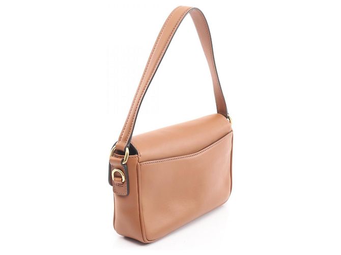 Borsa a mano 2-Way Miu Miu CRM FINE CALF Penny Marrone - vista 2