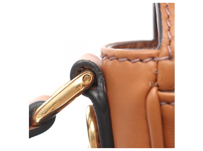 Borsa a mano 2-Way Miu Miu CRM FINE CALF Penny Marrone - vista 7