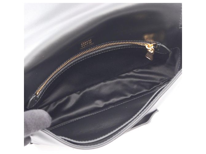 Borsa Miu Miu CRM Fine Calf Penny Nero - vista 3