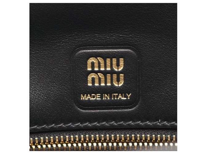 Borsa Miu Miu CRM Fine Calf Penny Nero - vista 4