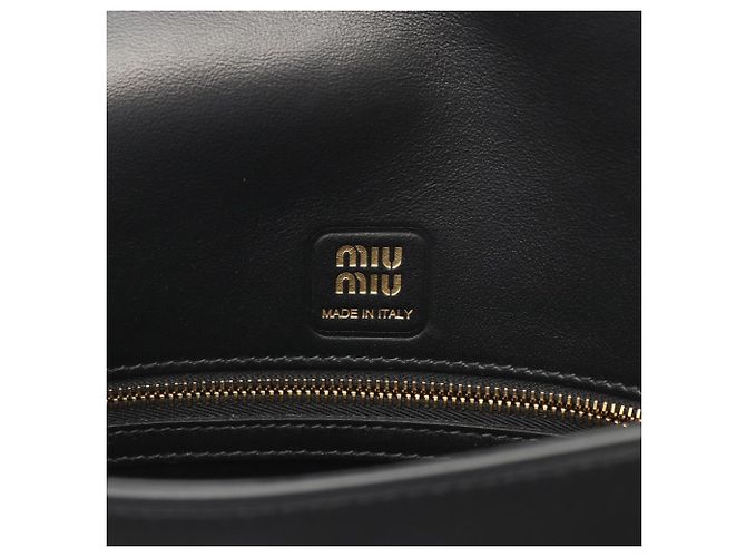Borsa 2-Way Penny in vitello fine Miu Miu Nero - vista 4