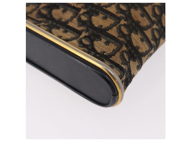 Borsa a tracolla Christian Dior Trotter Canvas Navy Gold Auth bs36117 D'oro Blu navy - vista 10