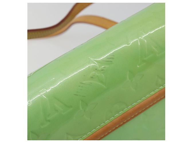 LOUIS VUITTON Vernis Biscayne Bay PM Shoulder Bag Peppermint M91289 Auth ep15577 Green - view 14