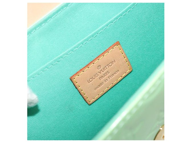 LOUIS VUITTON Vernis Biscayne Bay PM Shoulder Bag Peppermint M91289 Auth ep15577 Green - view 17