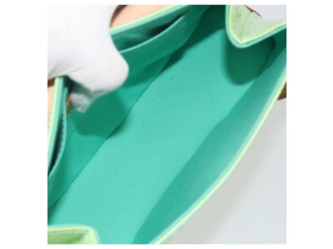 LOUIS VUITTON Vernis Biscayne Bay PM Shoulder Bag Peppermint M91289 Auth ep15577 Green - view 18