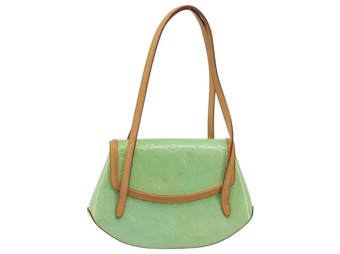 LOUIS VUITTON Vernis Biscayne Bay PM Shoulder Bag Peppermint M91289 Auth ep15577 Green - view 2