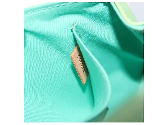 LOUIS VUITTON Vernis Biscayne Bay PM Shoulder Bag Peppermint M91289 Auth ep15577 Green - view 22