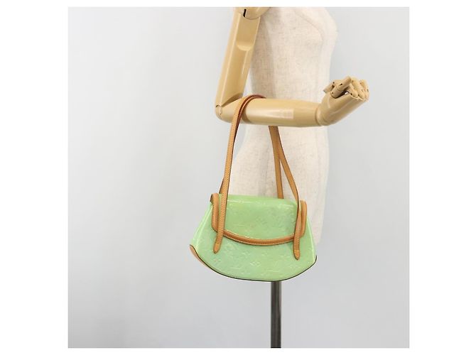 LOUIS VUITTON Vernis Biscayne Bay PM Shoulder Bag Peppermint M91289 Auth ep15577 Green - view 23