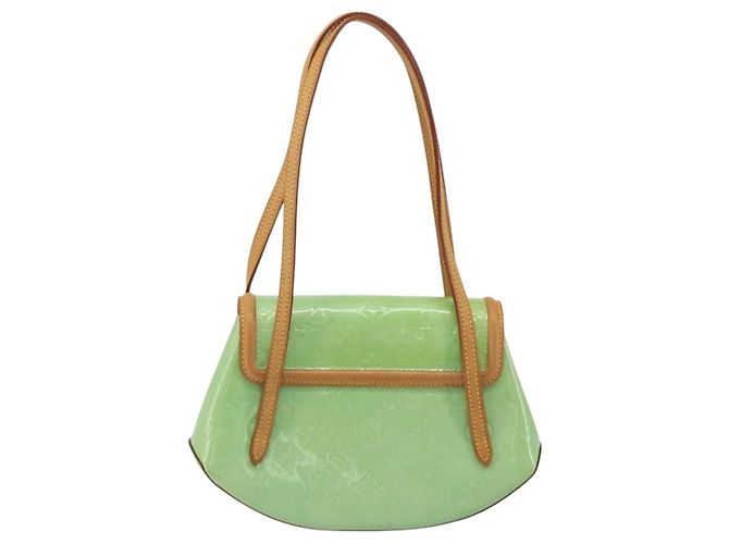 LOUIS VUITTON Vernis Biscayne Bay PM Shoulder Bag Peppermint M91289 Auth ep15577 Green - view 3