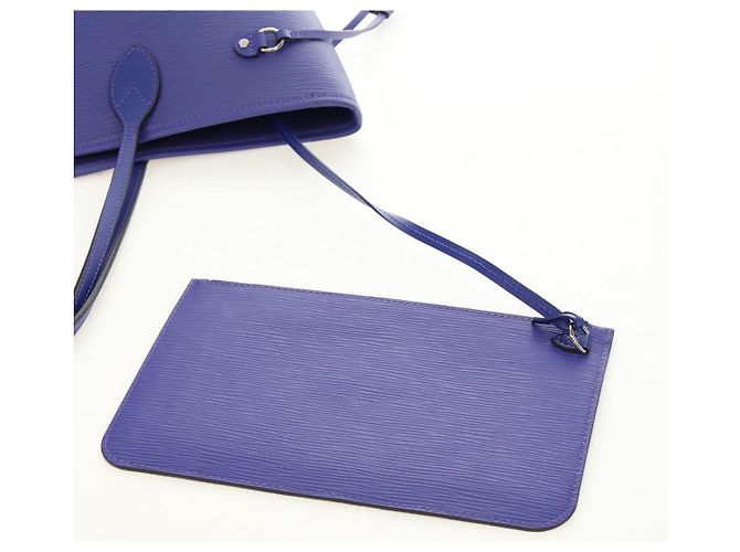 Borsa Tote LOUIS VUITTON Epi Neverfull MM Purple Fig M40883 LV Auth mr2592V Porpora Viola scuro - vista 21