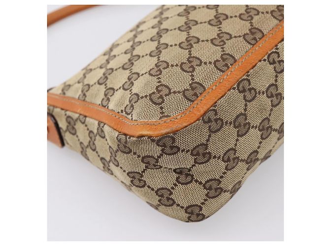 Borsa GUCCI GG Canvas Beige Gold Tone 146244 Auth BA15387 - vista 13
