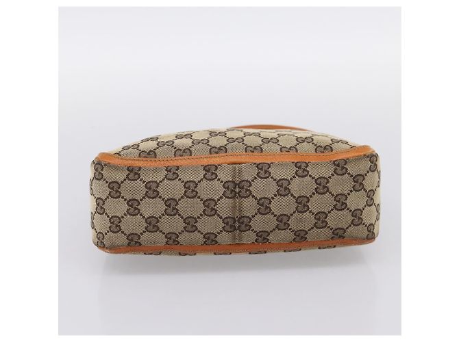 Borsa GUCCI GG Canvas Beige Gold Tone 146244 Auth BA15387 - vista 9