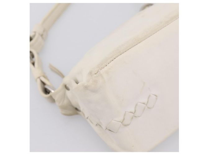 Borsa a tracolla BOTTEGA VENETA in pelle White Gold Auth 201972 Bianco D'oro - vista 11